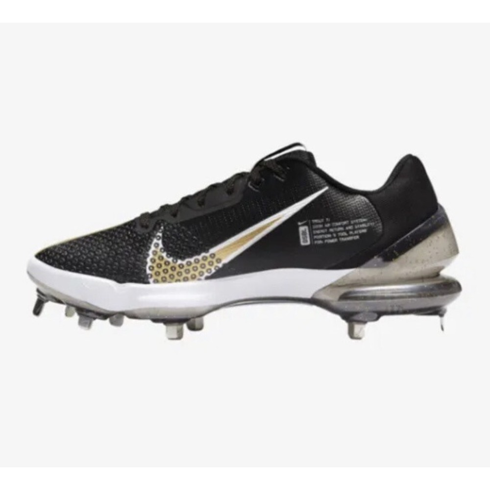 NIKE MENS‎ BASEBALL CLEATS Sz 15 FORCE ZOOM TROUT 7 PRO METAL CQ7224 012 Black